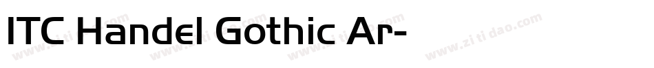 ITC Handel Gothic Ar字体转换
